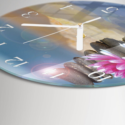 Horloge ronde Pierres d'eau