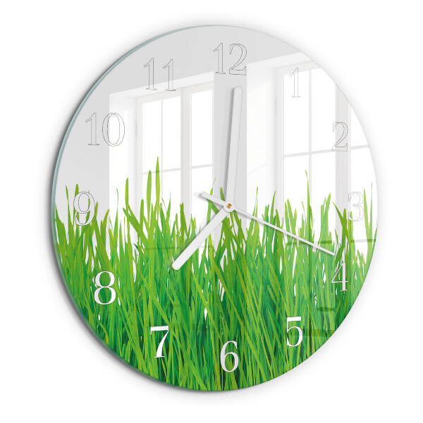 Horloge ronde Herbe