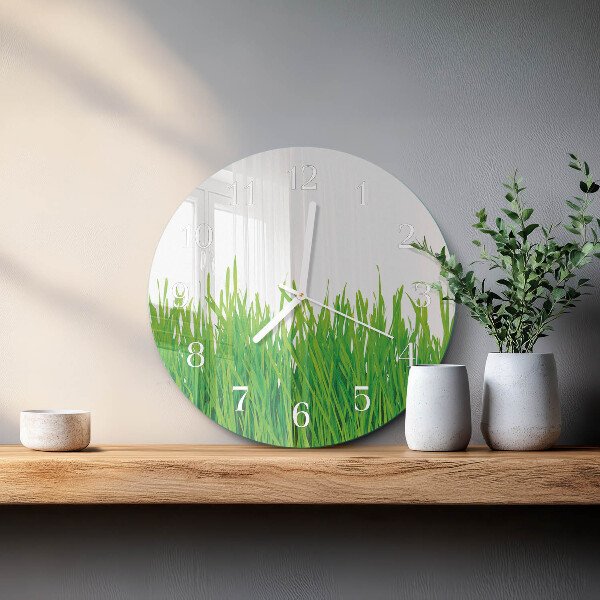 Horloge ronde Herbe