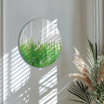 Horloge ronde Herbe