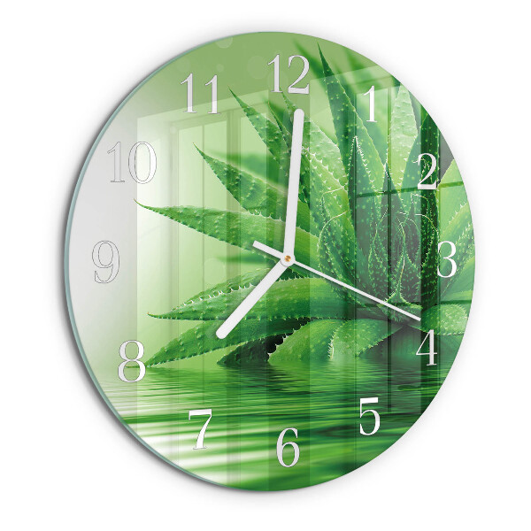 Horloge ronde Aloès