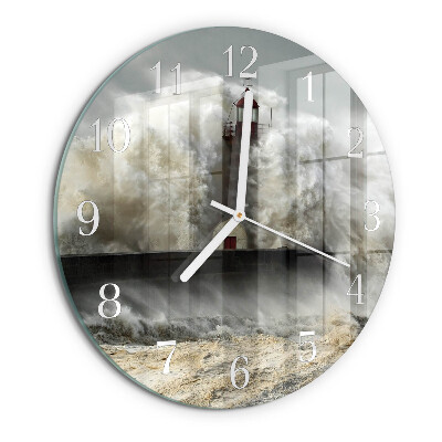 Horloge ronde Tempête