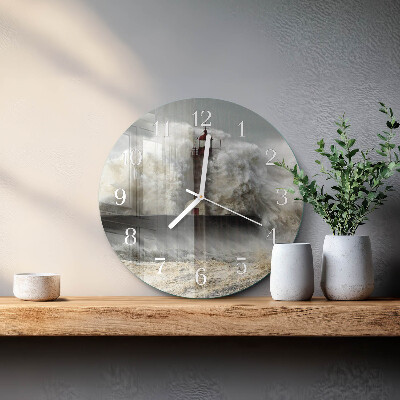 Horloge ronde Tempête