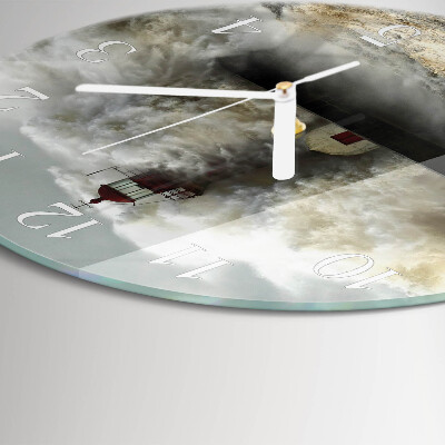 Horloge ronde Tempête