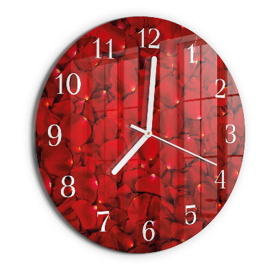 Horloge ronde Pétales de rose