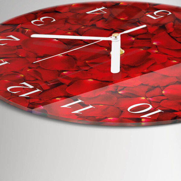 Horloge ronde Pétales de rose