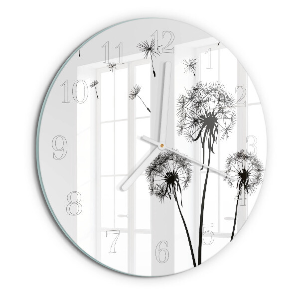 Horloge ronde Pissenlit