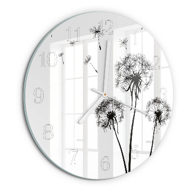 Horloge ronde Pissenlit