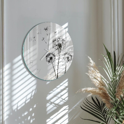 Horloge ronde Pissenlit