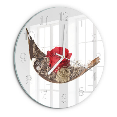 Horloge ronde Rose