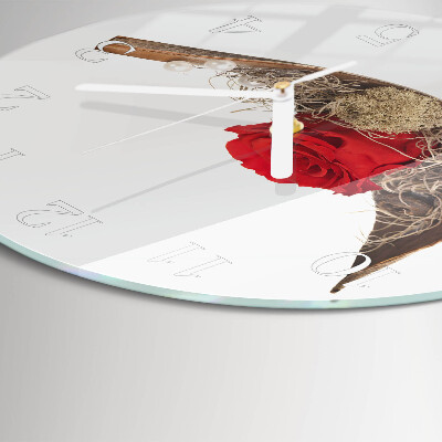 Horloge ronde Rose