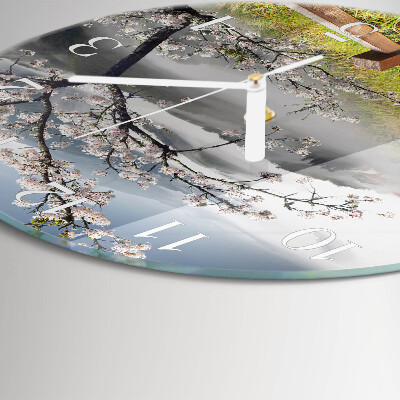 Horloge ronde Printemps