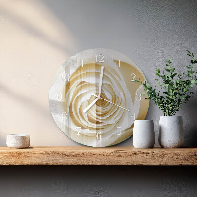 Horloge ronde Rose