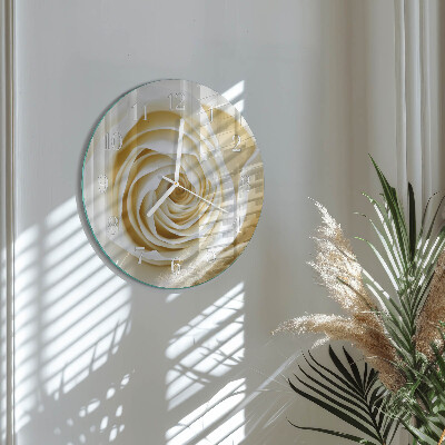Horloge ronde Rose