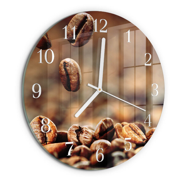 Horloge ronde Café en grains