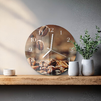 Horloge ronde Café en grains