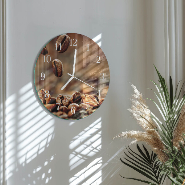 Horloge ronde Café en grains