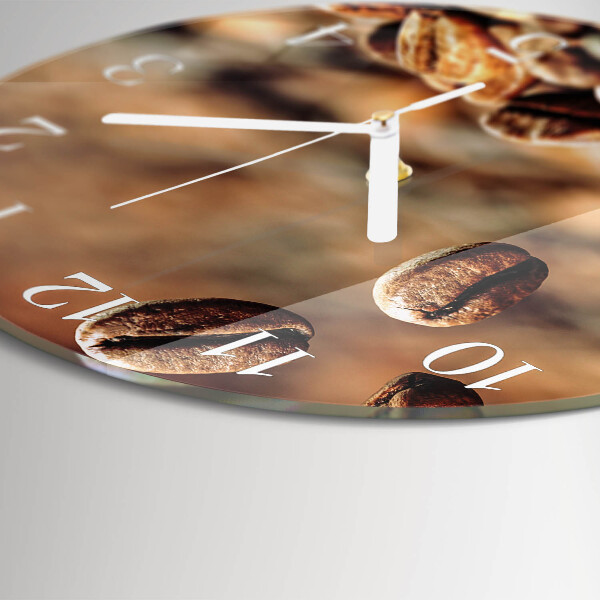 Horloge ronde Café en grains