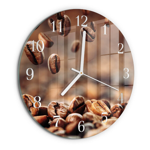 Horloge ronde Café en grains