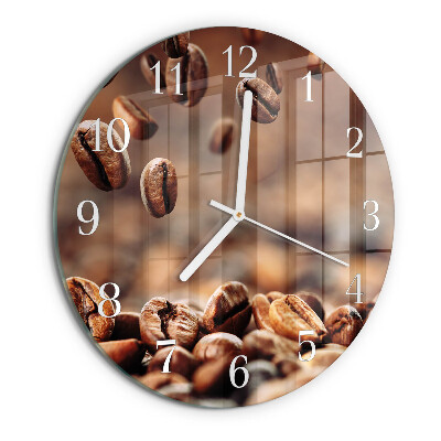 Horloge ronde Café en grains