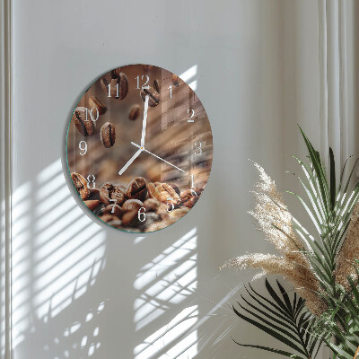 Horloge ronde Café en grains