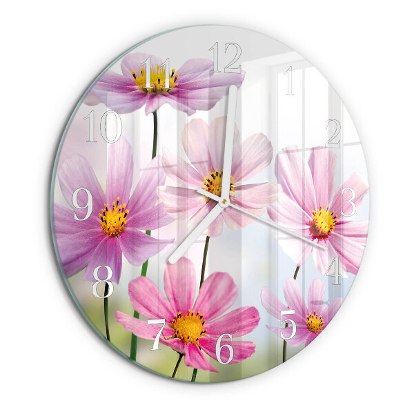 Horloge ronde Fleurs