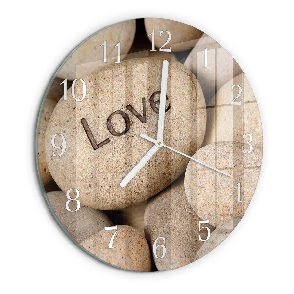 Horloge ronde Pierres