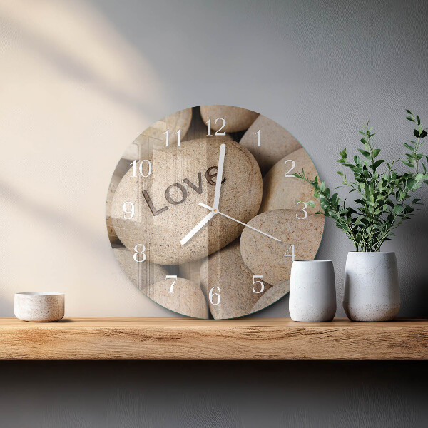Horloge ronde Pierres