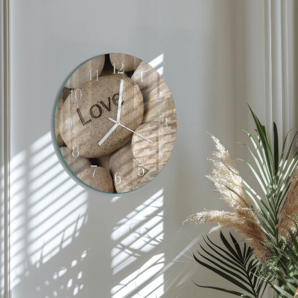 Horloge ronde Pierres