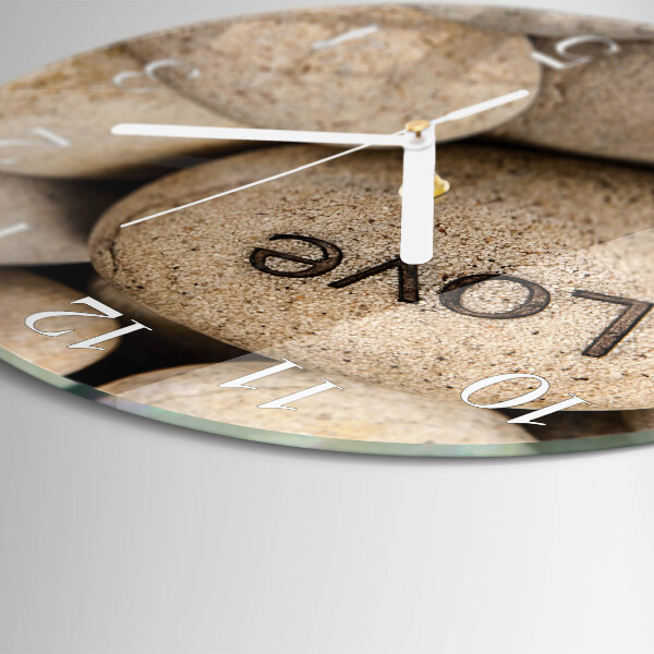 Horloge ronde Pierres