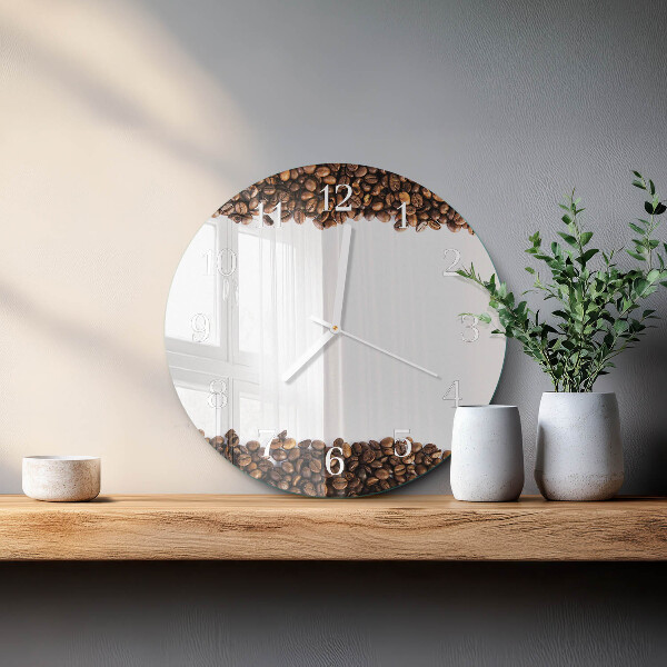 Horloge ronde Café en grains
