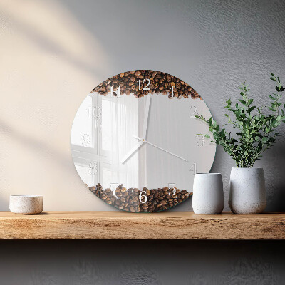 Horloge ronde Café en grains