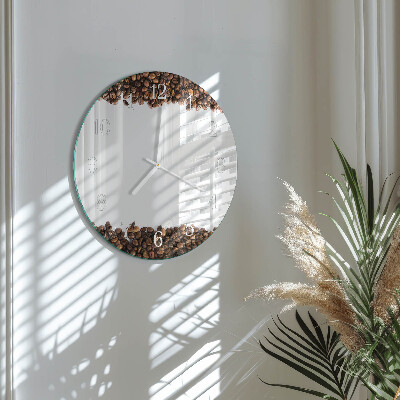 Horloge ronde Café en grains
