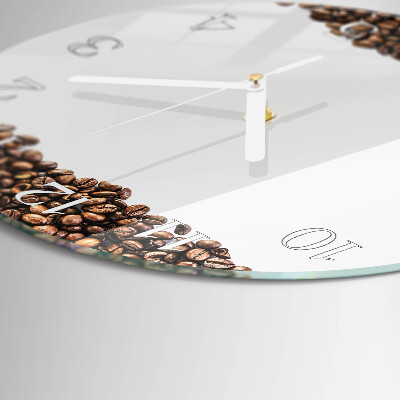 Horloge ronde Café en grains