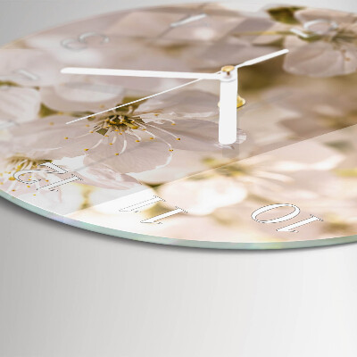 Horloge ronde Fleurs