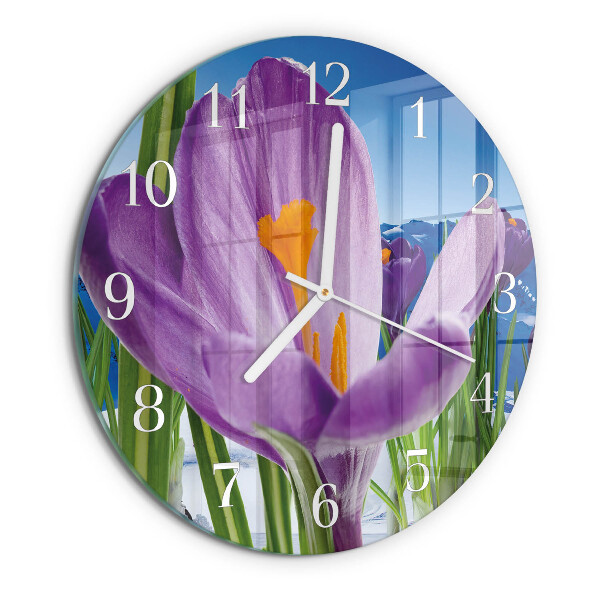 Horloge ronde Printemps