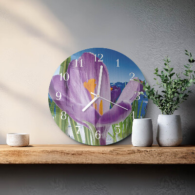 Horloge ronde Printemps