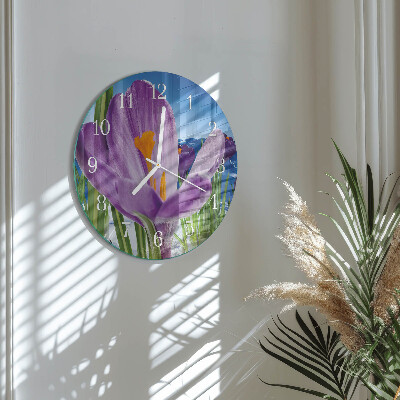 Horloge ronde Printemps