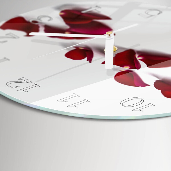 Horloge ronde Pétales de rose