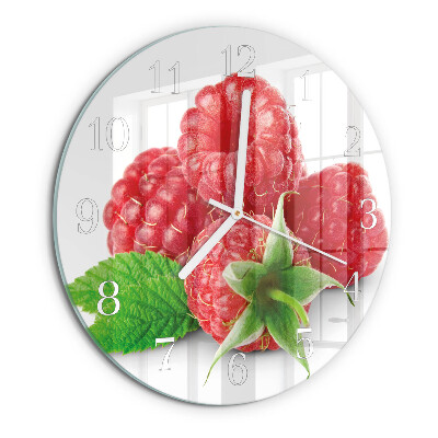 Horloge ronde Framboises