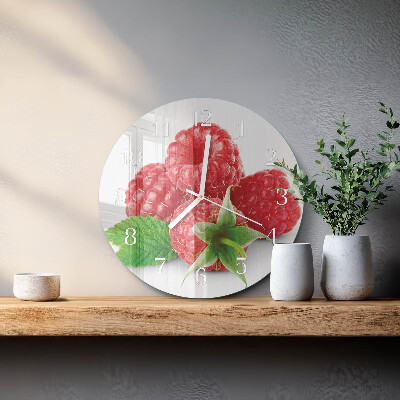 Horloge ronde Framboises