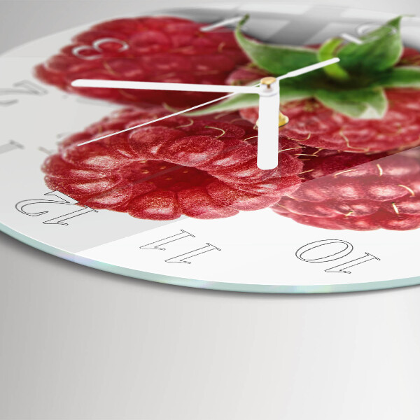 Horloge ronde Framboises