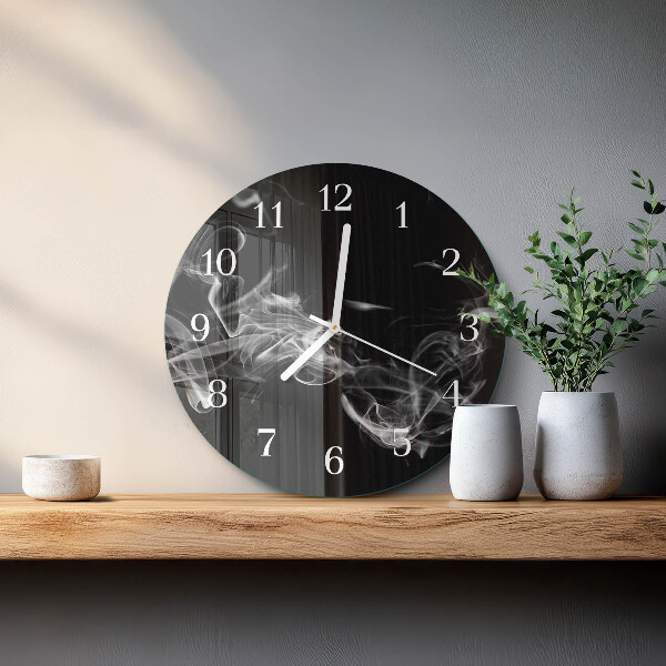 Horloge ronde Fumée
