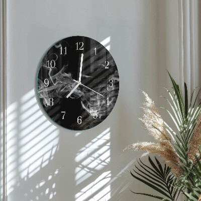 Horloge ronde Fumée