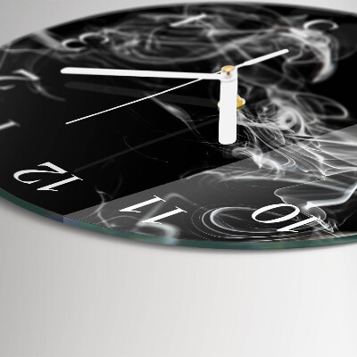 Horloge ronde Fumée