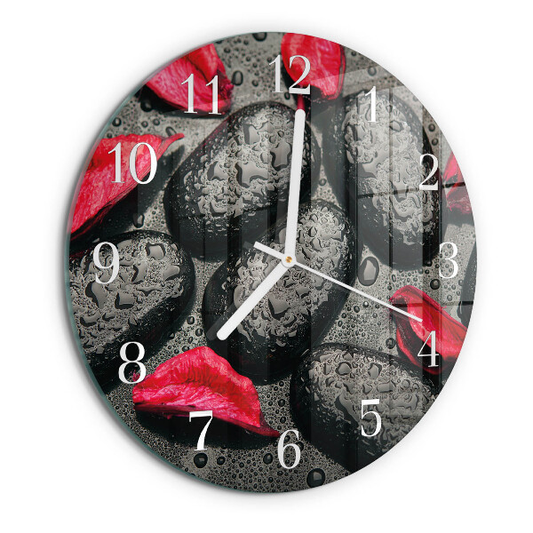 Horloge ronde Pierres