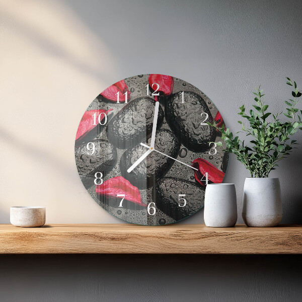Horloge ronde Pierres