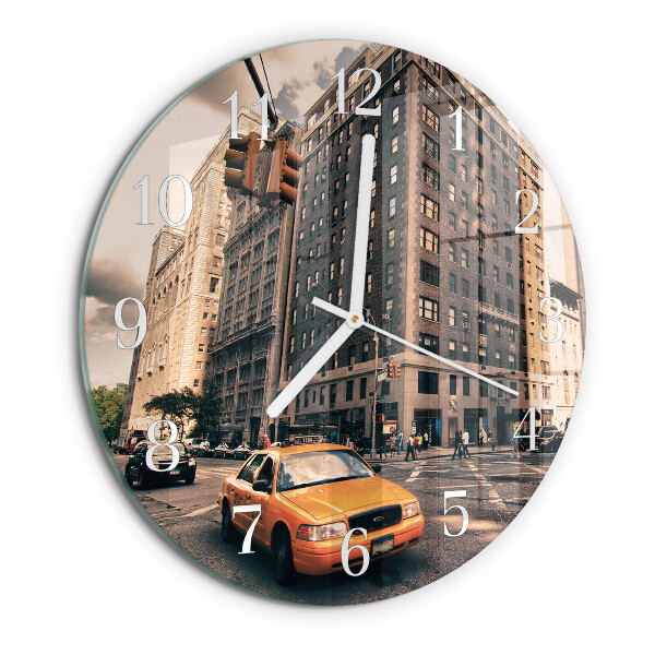Horloge ronde Taxi