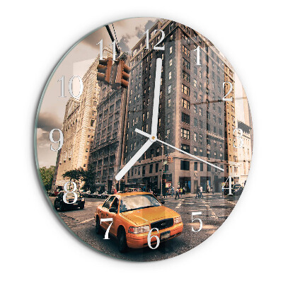 Horloge ronde Taxi