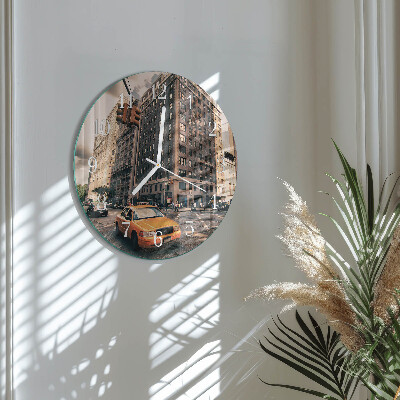 Horloge ronde Taxi